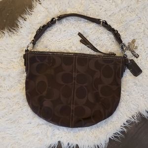 Brown Coach small purse EUC